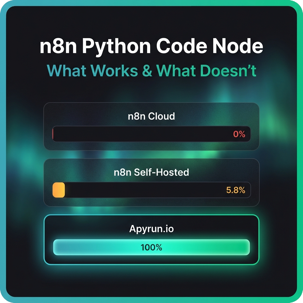n8n Python Code Node Limitations